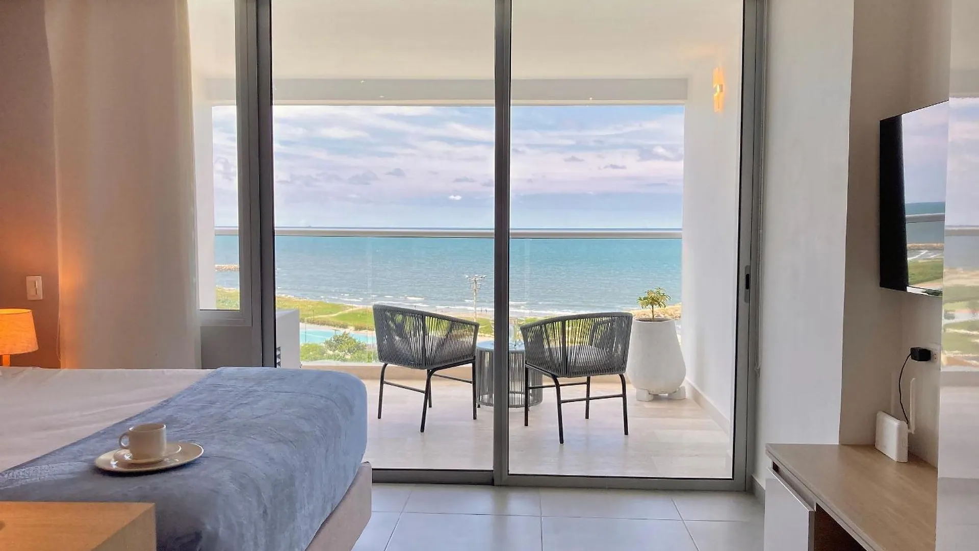 Apartment Cb814 Suite Frente Al Mar - Crespo Cama Extradoble Cartagena Colombia